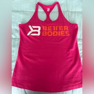 BETTER BODIES Fuchsia and Orange Tank Top